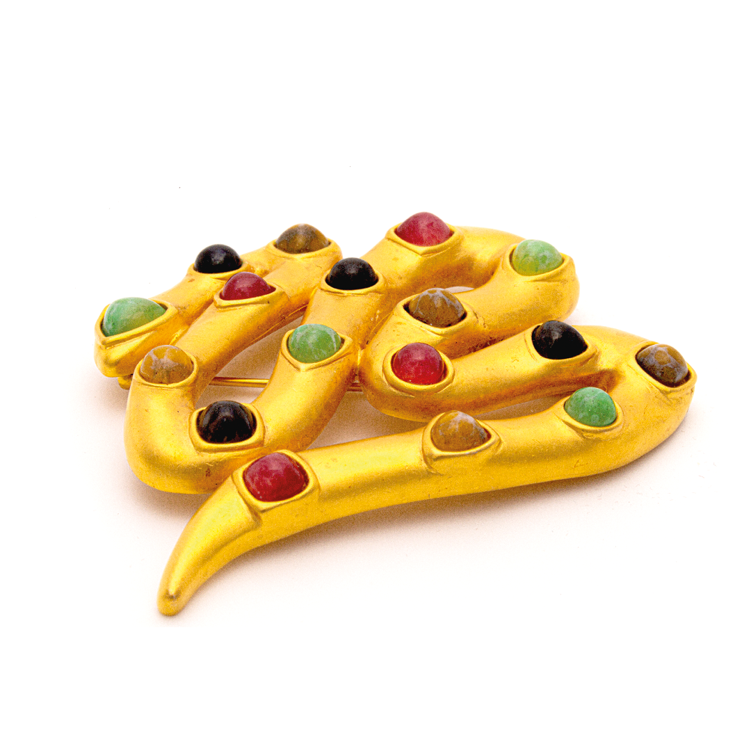 SERPENT POSH BROOCH by Karl Lagerfeld, Vintage, Paris #S0005
