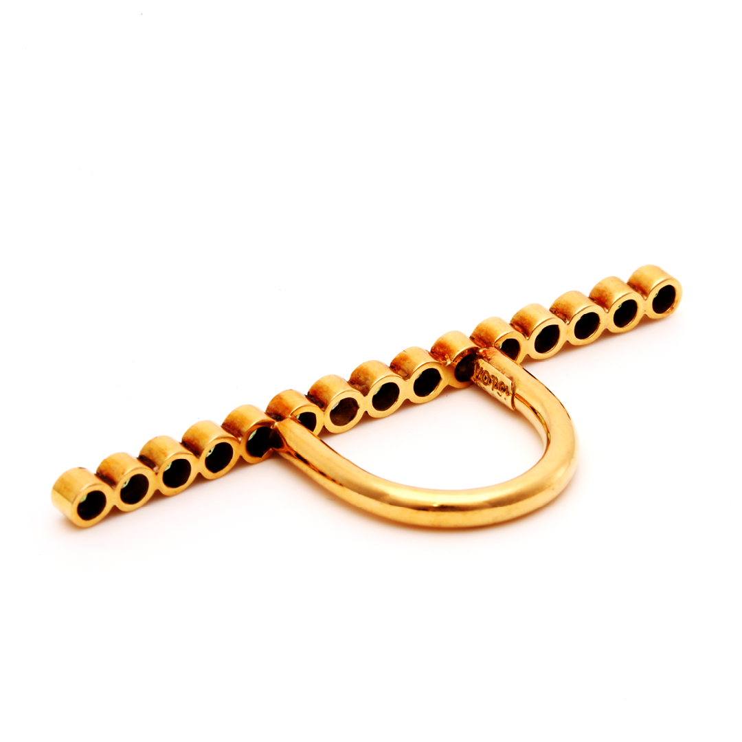 GOLDEN BRASS KNUCKLES by Elena Votsi, Hydra-Greece #S0073
