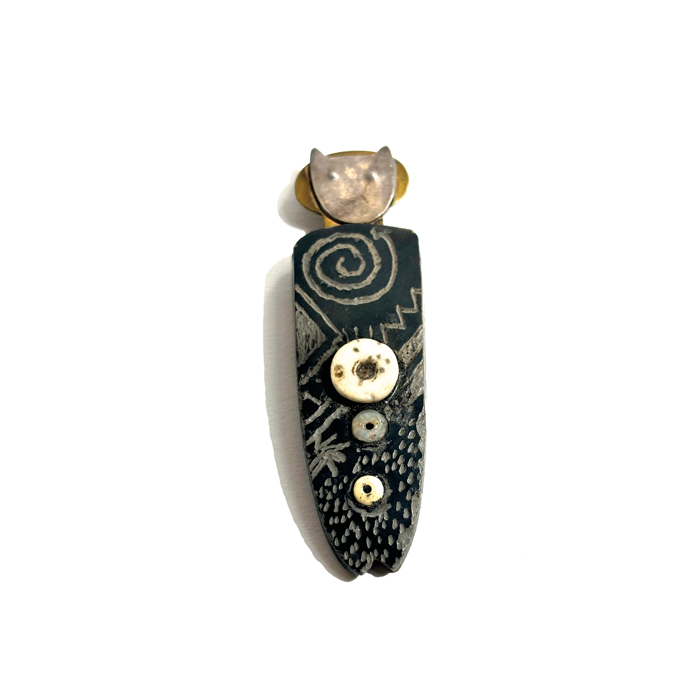 SPIRIT PIN CAT by Patricia McCleery, USA #E0001